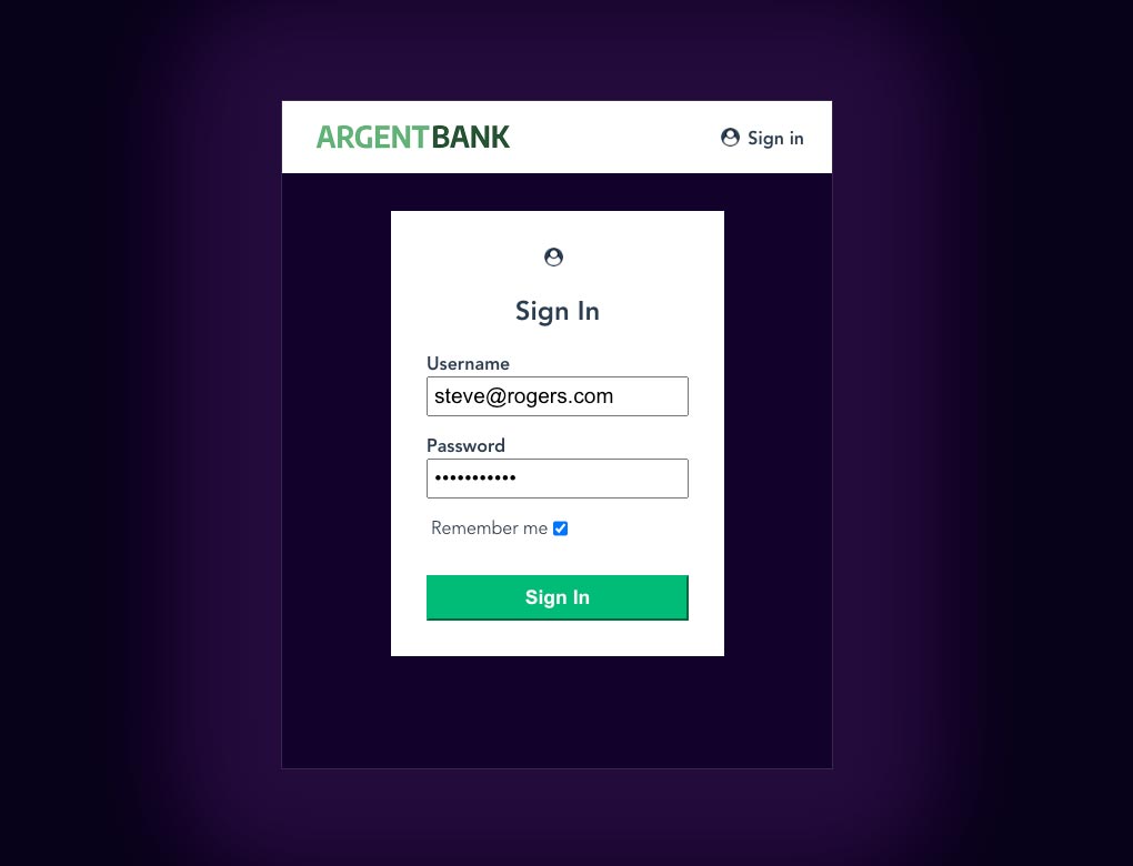 App React ArgentBank